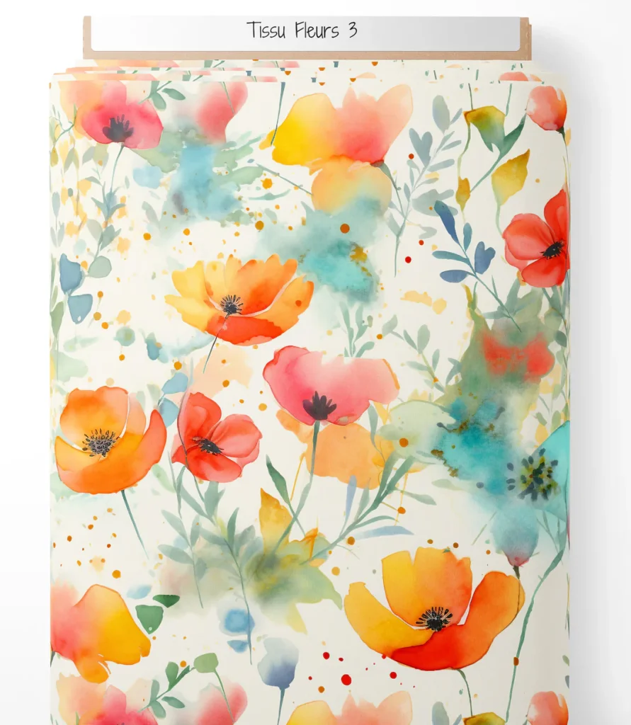 Fleurs aquarelles