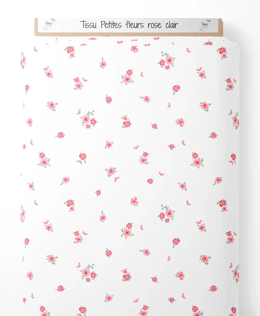 Petites fleurs rose clair