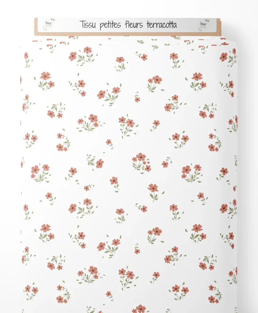 Petites fleurs terracotta