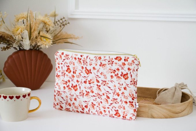 Pochette plate gaz de coton Suzanne   " en stock "