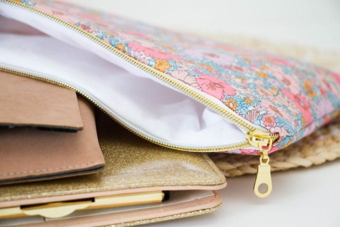 Pochette plate liberty Camille  " en stock "