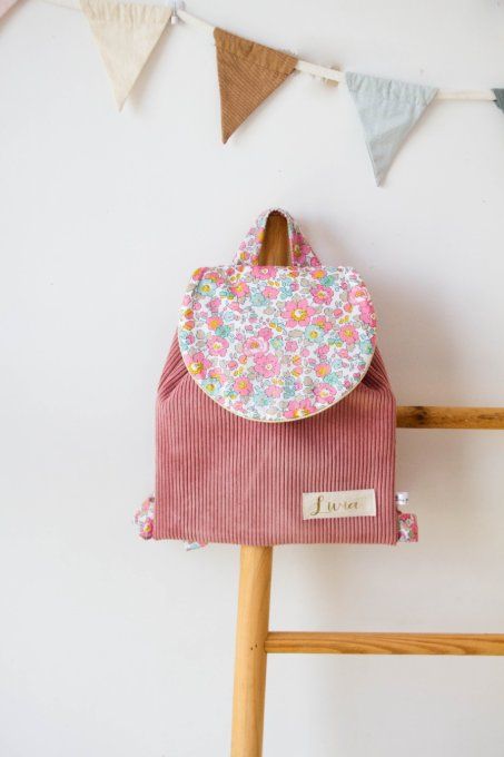 Cartable velours rose liberty mia en stock