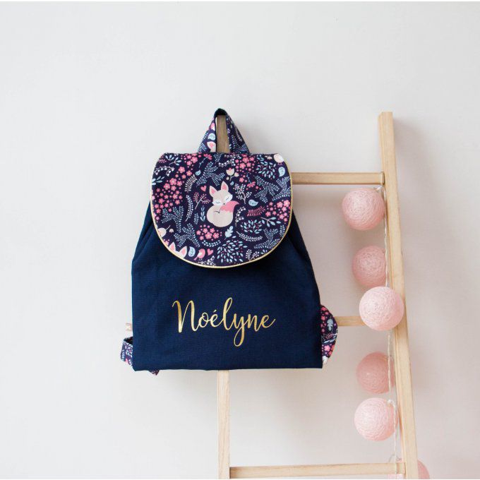 Cartable  renarde bleu marine