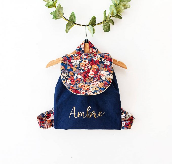 Sac cartable liberty emma bleu marine