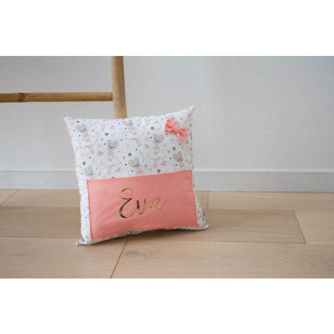 Coussin range tétine et doudou