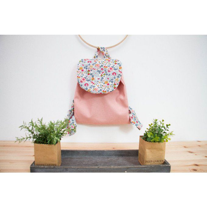 Cartable liberty porcelaine rose poudré 